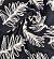 Плотный хб черный белые ветки